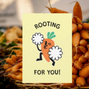 Rooting For You – Wortel Cheerleader Kaart