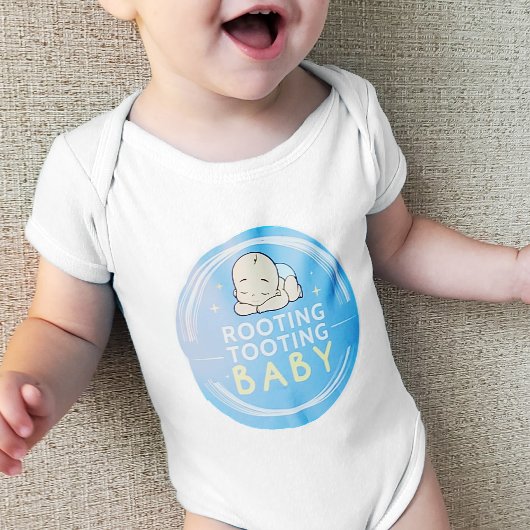 Rooting Tooting Baby Logo Romper