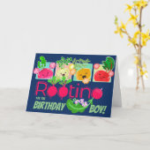 Rooting voor de verjaardagsjongen | Motivatie woor Kaart (Gele Bloem)