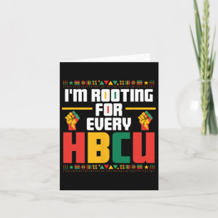 Rooting voor elke HBCU Melanine Afrikaanse zwarte Kaart