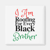 Rooting voor elke zwarte broer Melanin Luv Mom Da Magneet (Voorkant)