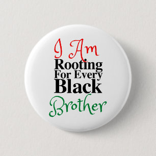 Rooting voor elke zwarte broer Melanin Luv Mom Da Ronde Button 5,7 Cm