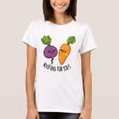 Rooting voor jou Grappige Veggie Pun T-shirt (Voorkant)