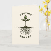 Rooting voor jou! kaart (Gele Bloem)