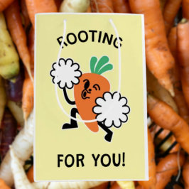 Rooting voor jou – Vrolijke Carrot Gift Bag Medium Cadeauzakje