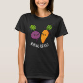 Rooting Voor U Grappig Veggie Pun Dark BG T-shirt (Voorkant)