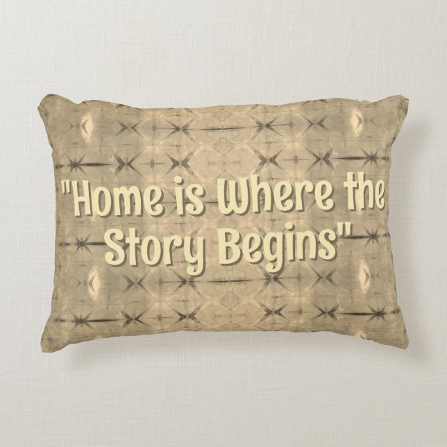 Roots and Journeys - kleur: Mudcloth Sepia  Accent Kussen (Voorkant)