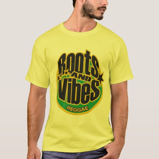 Roots And Vibes Reggae camiseta T-shirt (Voorkant)