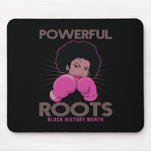 Roots Black History Maand Ik hou van mijn roots Muismat (Voorkant)