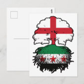 Roots & Crown: England–Syria Tree Briefkaart (Voorkant / Achterkant)