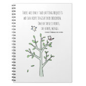 Roots en Wings Inspirating Ouderschap Quote Notitieboek (Voorkant)