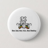 Roots Lion Ronde Button 5,7 Cm (Voorkant)