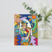 "Roots Living" van Ruchell Alexander Briefkaart (Staand voorkant)