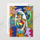 "Roots Living" van Ruchell Alexander Briefkaart (Voorkant / Achterkant)