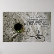 Roots of Achievement Inspirerend Poster Print