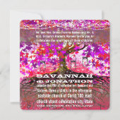 Roots of Love Romantic Oak Tree Wedding Invitation Kaart (Voorkant)