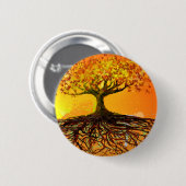 Roots of Love Ronde Button 5,7 Cm (Voorkant /achterkant)
