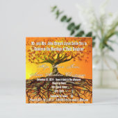 Roots of Love Square Wedding Invitation Kaart (Staand voorkant)