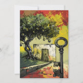 Roots of Resilience: Olijfboom uit het oude Palest Kaart (Voorkant)