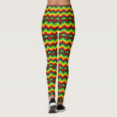 Roots Power - Rasta Yoga - Reggae Leggins Leggings (Achterkant)
