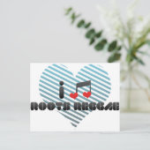 Roots Reggae fan Briefkaart (Staand voorkant)