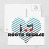 Roots Reggae fan Briefkaart (Voorkant / Achterkant)