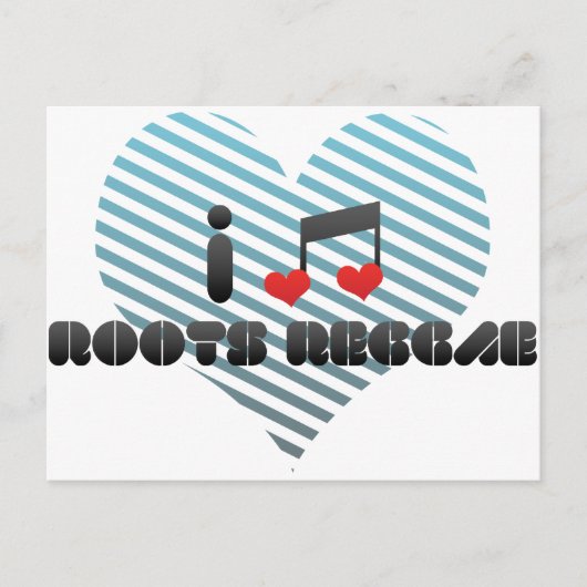 Roots Reggae fan Briefkaart (Voorkant)