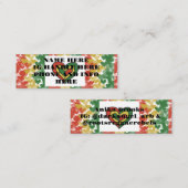 Roots Reggae Rebel Thema Contactkaartje (Voorkant / Achterkant)