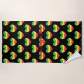 Roots Reggae Rebel Towel Strandlaken (Voorkant)