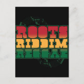 Roots Riddim Reggae Briefkaart (Voorkant)