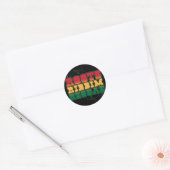 Roots Riddim Reggae Ronde Sticker (Envelop)