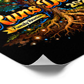 Roots Run Deep Familiereünie 2026 Herinneringen Poster (Hoek)