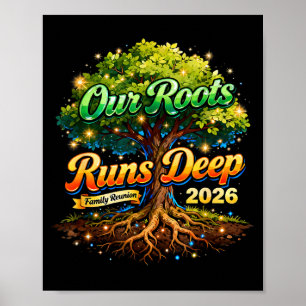 Roots Run Deep Familiereünie 2026 Herinneringen Poster
