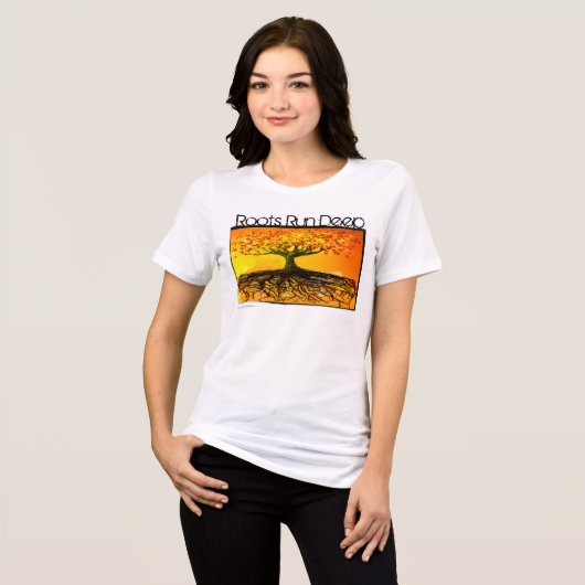 Roots run Deep Organic T shirt (Voorkant volledig)