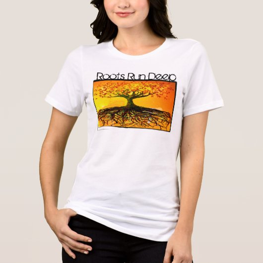 Roots run Deep Organic T shirt (Voorkant)