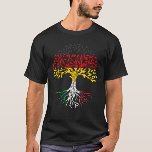 Roots Tree Duitsland Italië T-shirt (Voorkant)