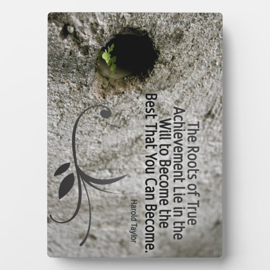 Roots van True Achievement Custom Photo Plaque Fotoplaat (voorkant)