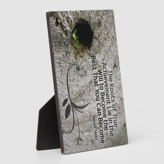 Roots van True Achievement Custom Photo Plaque Fotoplaat (Zijkant)
