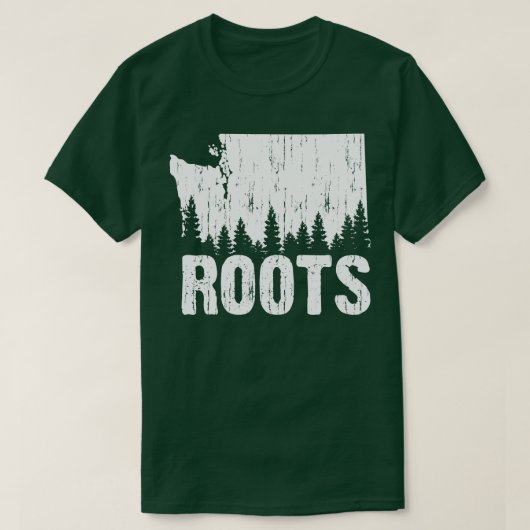Roots Washington State Rustic T-shirt (Design voorkant)