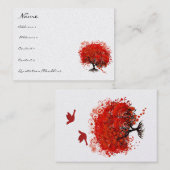 Roots zwaait harten met vogels visitekaartje (Voorkant / Achterkant)