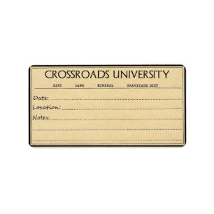 Rootwork Label voor vuil en mineralen