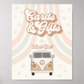 roovy 70s retro kaarten en cadeaubord poster (Voorkant)