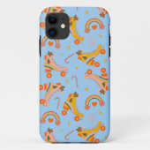 Roovy 70s rolpatroon schaats kerst Case-Mate iPhone case (Achterkant)