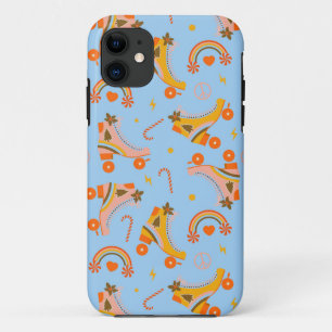Roovy 70s rolpatroon schaats kerst Case-Mate iPhone case
