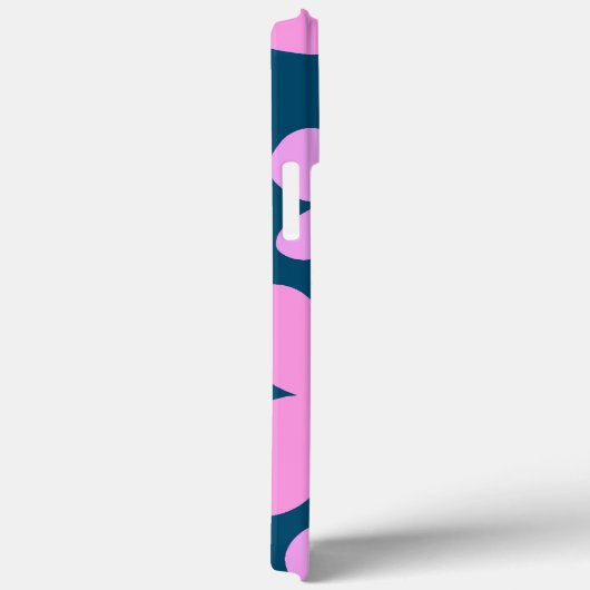 Roovy Flower Pink Neon Pattern Naam Case-Mate iPhone Case (Achterkant / Rechts)