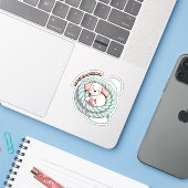 Rop laden Niet Storen – Zelfzorg Op Maat Sticker (Laptop met iPhone)