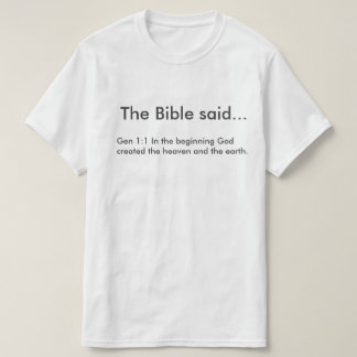 Ropa con versículos de la biblia t-shirt