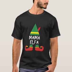 Ropa de Navidad para Familia Mama Elfa T-shirt