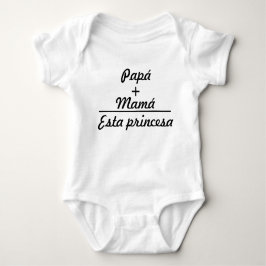 Ropa para bebes papá + mamá igual a esta princesa romper