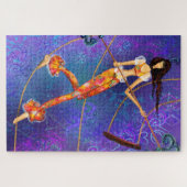 Rope Acrobat - Circus - Magic Girl - Kunst schilde Legpuzzel (Horizontaal)